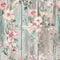 Vintage Florals on Wood Planks 10 Fabric - ineedfabric.com