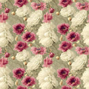 Vintage Flowers Pattern 2 Fabric - ineedfabric.com