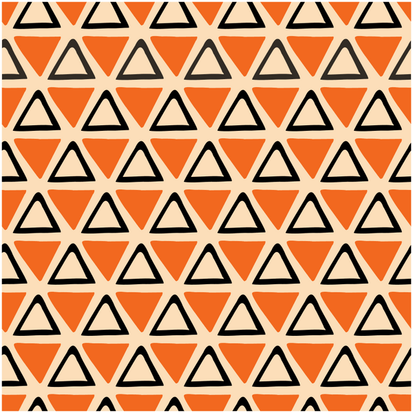 Vintage Halloween Triangle Fabric - Tan - ineedfabric.com