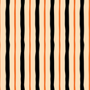 Vintage Halloween Vertical Wavy Stripes Fabric - Tan - ineedfabric.com