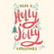 Vintage Holly & Jolly Fabric Panel - ineedfabric.com