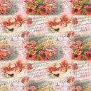 Vintage Poppies 1 Fabric - ineedfabric.com