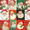Vintage Santa Claus Collage 1 Fabric - ineedfabric.com