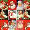 Vintage Santa Claus Collage 6 Fabric - ineedfabric.com