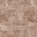 Vintage Script Fabric - Reddish Brown - ineedfabric.com