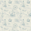 Vintage Sea Navigation Fabric - ineedfabric.com
