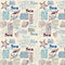 Vintage Sea Newspaper Fabric - ineedfabric.com