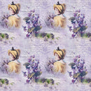 Vintage Violets 4 Fabric - ineedfabric.com