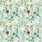 Vintage Wildflowers 1 Fabric - Green - ineedfabric.com