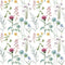 Vintage Wildflowers 1 Fabric - White - ineedfabric.com