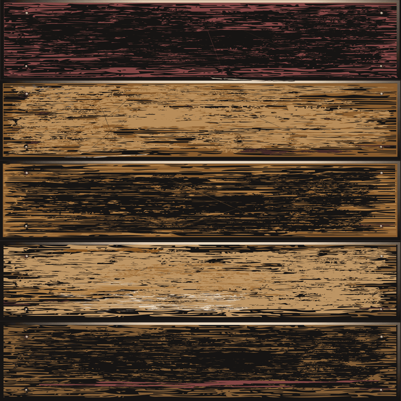 Vintage Wood Planks Fabric - Black - ineedfabric.com