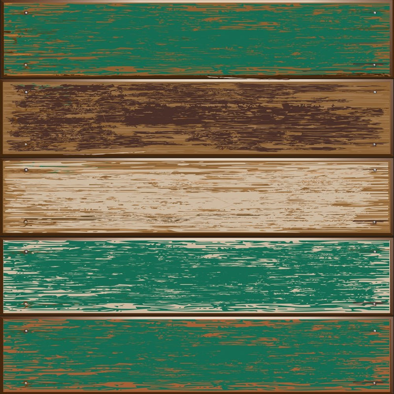 Vintage Wood Planks Fabric - Hunter Green - ineedfabric.com