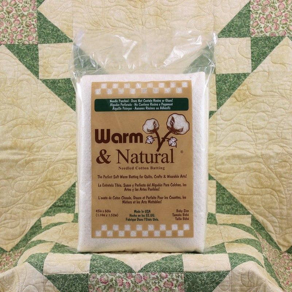 Warm & Natural Cotton Batting Baby Size - ineedfabric.com