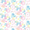 Watercolor Abstract Pastel Flowers Fabric - ineedfabric.com