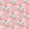 Watercolor Alice in Wonderland Pattern 13 Fabric - ineedfabric.com