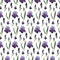 Watercolor Allover Iris Fabric - ineedfabric.com