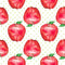 Watercolor Apples on Dots Fabric - ineedfabric.com