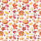 Watercolor Autumn Elements Fabric - ineedfabric.com