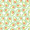 Watercolor Avocados Fabric - ineedfabric.com