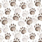 Watercolor Bear Claws Fabric - ineedfabric.com