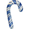 Watercolor Candy Cane Fabric Panel - Blue - ineedfabric.com
