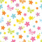 Watercolor Colorful Butterflies and Flowers Fabric - Pastel - ineedfabric.com