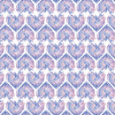 Watercolor Crystal Heart Fabric - White - ineedfabric.com