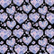 Watercolor Crystals & Hearts Fabric - Black - ineedfabric.com