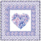 Watercolor Crystals & Hearts Wall Hanging 42" x 42" - ineedfabric.com