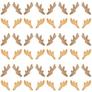 Watercolor Deer Antlers Allover Fabric - ineedfabric.com