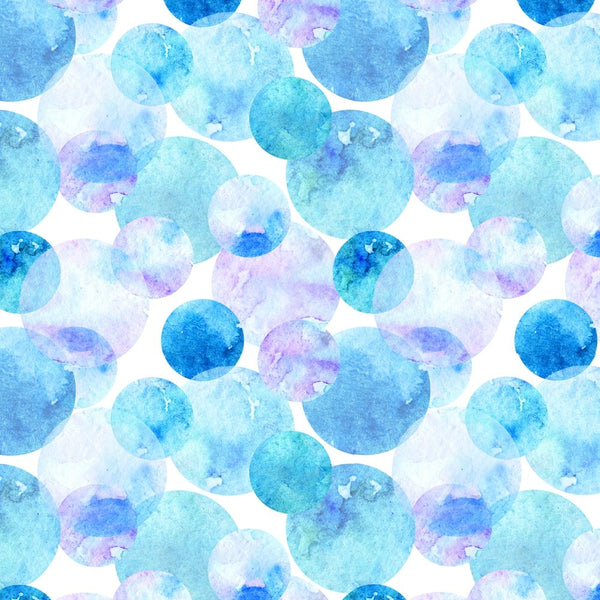 Watercolor Dots Fabric - Blue - ineedfabric.com