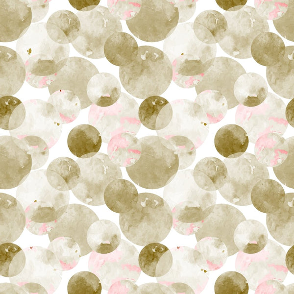 Watercolor Dots Fabric - Bronze/Pink - ineedfabric.com