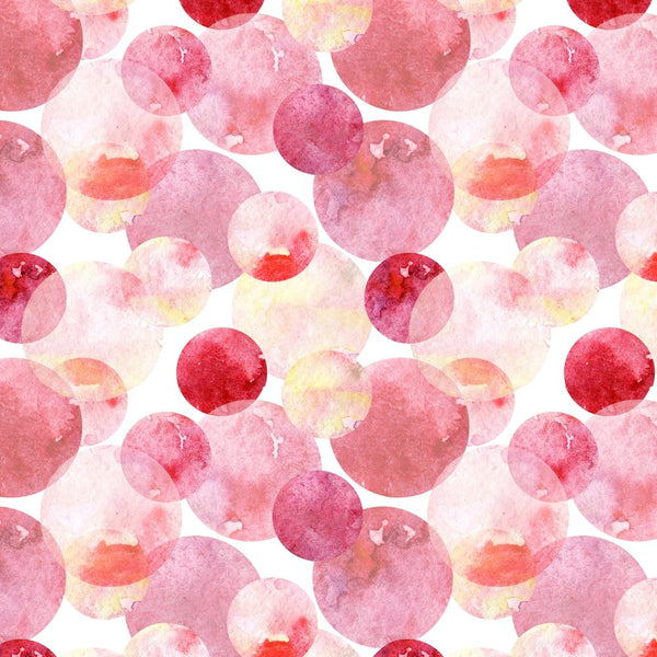 Watercolor Dots Fabric - Pink - ineedfabric.com