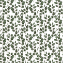 Watercolor Eucalyptus Leaf Fabric - Green - ineedfabric.com