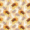 Watercolor Faded Sunflower Fabric - ineedfabric.com