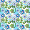 Watercolor Floral Collage 3 Fabric - ineedfabric.com