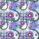 Watercolor Floral Collage 5 Fabric - ineedfabric.com