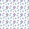 Watercolor Floral Cross Fabric - ineedfabric.com