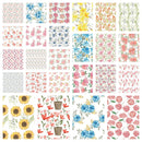 Watercolor Floral Fat Eighth Bundle - 50 Pieces - ineedfabric.com