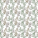 Watercolor Foliage Fabric - Green - ineedfabric.com