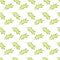Watercolor Foliage Variation 1 Fabric - White - ineedfabric.com