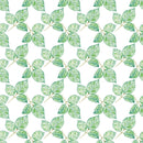 Watercolor Foliage Variation 5 Fabric - White - ineedfabric.com