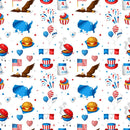 Watercolor Fourth of July Fabric - ineedfabric.com