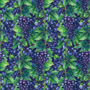 Watercolor Grape Bunches Fabric - ineedfabric.com