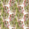 Watercolor Grunge Dill Flowers Fabric - Green/Pink - ineedfabric.com