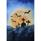 Watercolor Halloween Paintings 2 Fabric Panel - ineedfabric.com