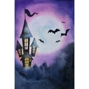 Watercolor Halloween Paintings 3 Fabric Panel - ineedfabric.com