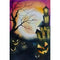Watercolor Halloween Paintings 4 Fabric Panel - ineedfabric.com