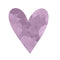 Watercolor Heart Fabric Panel - Lavender - ineedfabric.com