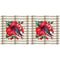 Watercolor Hibiscus & Hummingbird Pillow Fabric Panels - ineedfabric.com